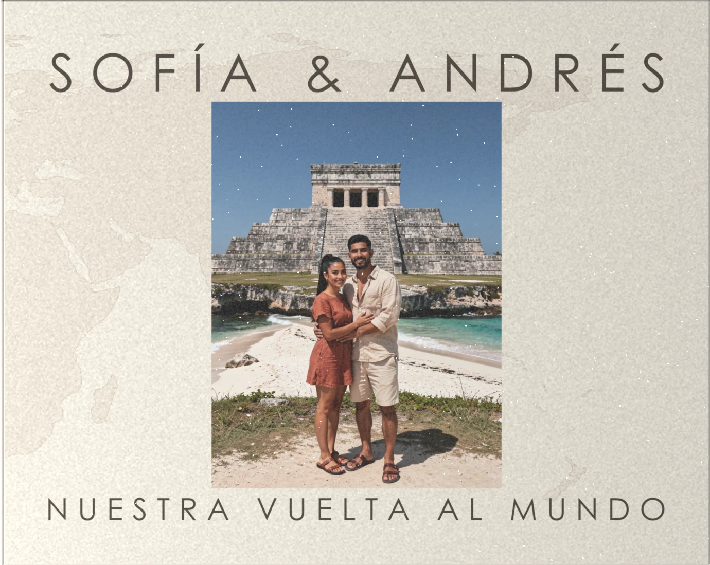 Portada del álbum de muestra de viaje
