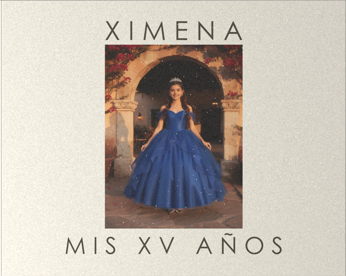 Portada del álbum de muestra de XV años